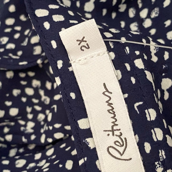 Sleeveless navy and white 2 x blouse - Picture 2 of 3